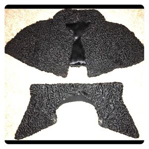 Antique Persian Lamb Stole and Collar.